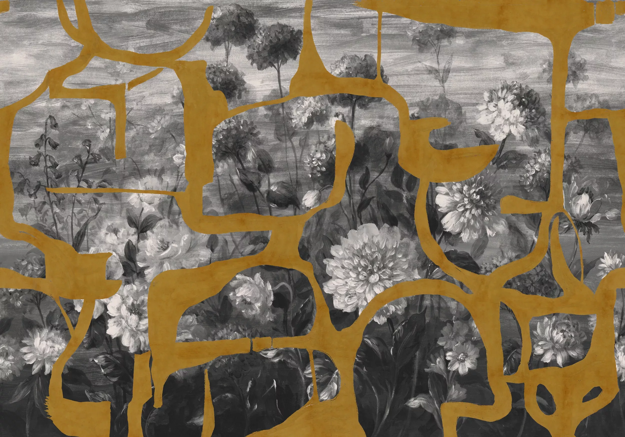 Prehistoric Flowers Ocher