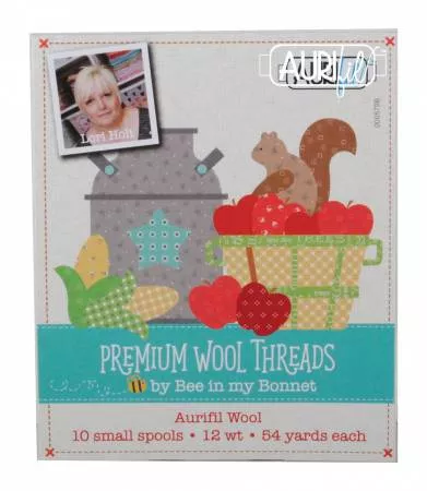 Premium Wool Threads Set (Wool 12wt 10 pcs) (Lori Holt)