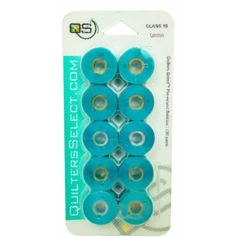 Prewound Class 15 BobbinsItalian Blue
