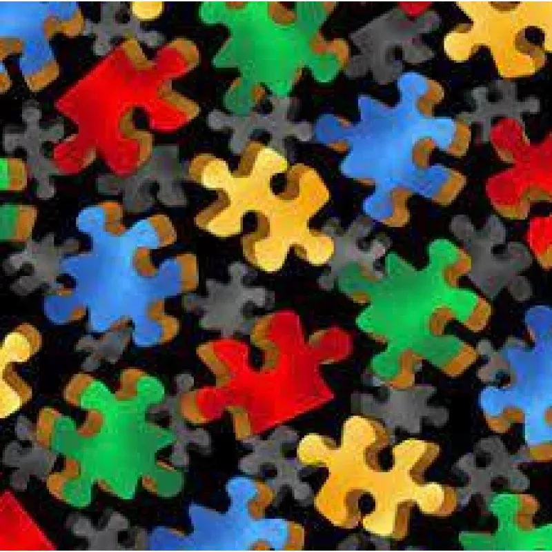 QT Puzzle Pieces Black