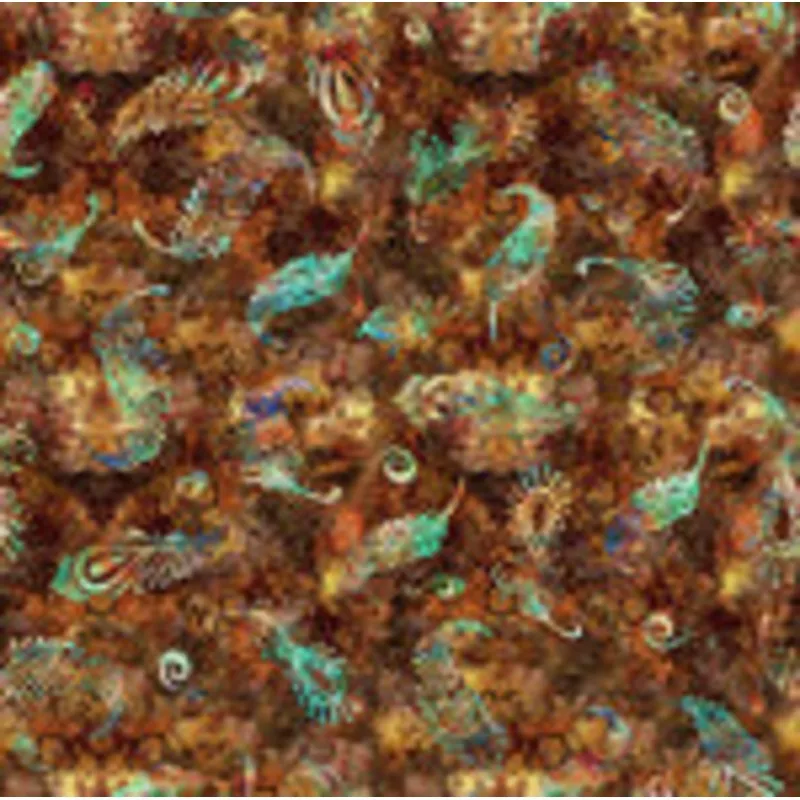 QT Resplendent 30561-A Feather Toss Brown