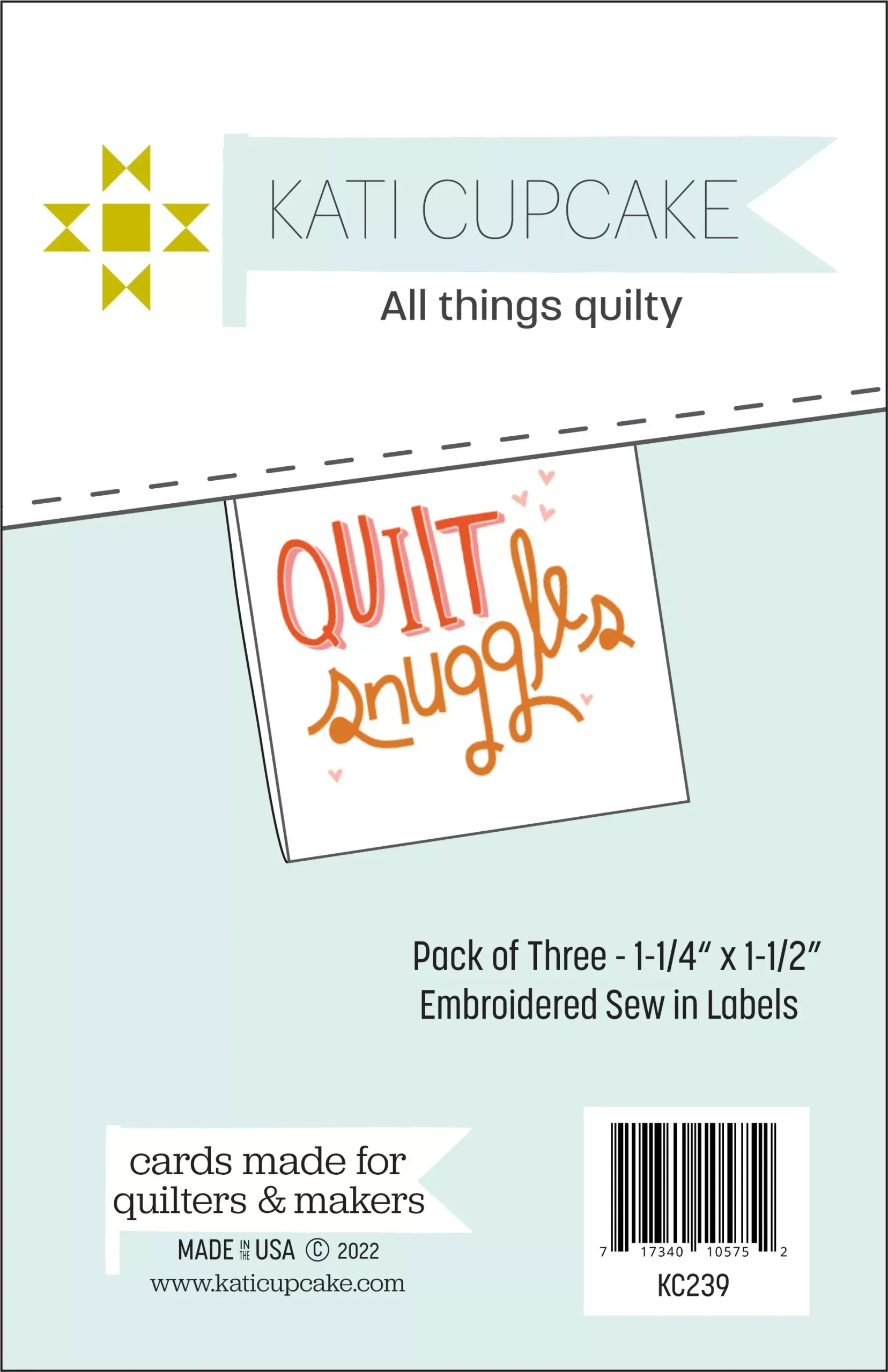 Quilt Snuggles Sew In Label