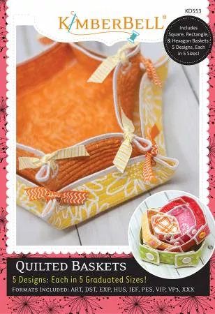 Quilted Baskets Machine Embroidery CD (Kimberbell)