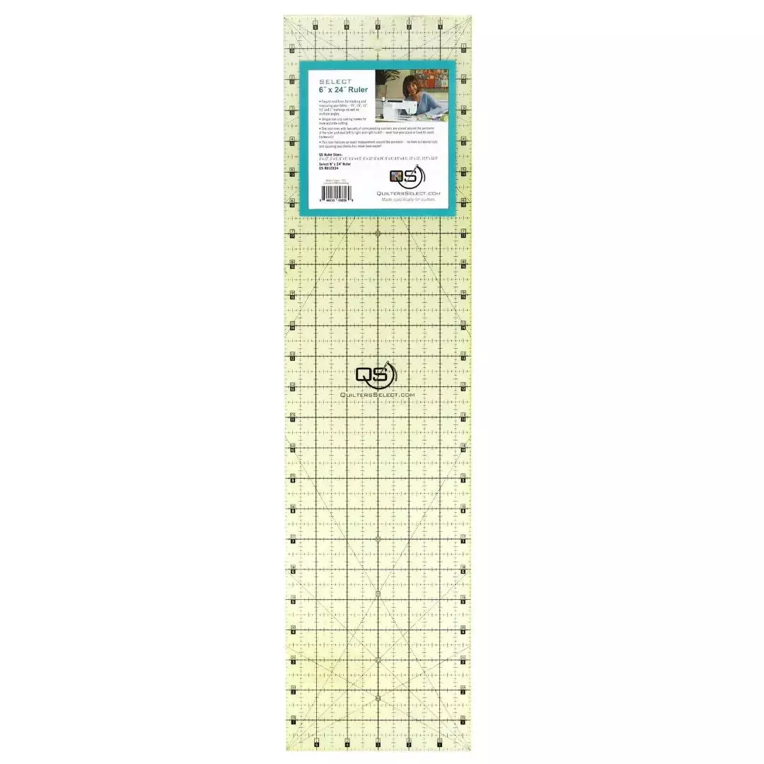 Quilters Select Non-Slip Ruler 6"x 24"