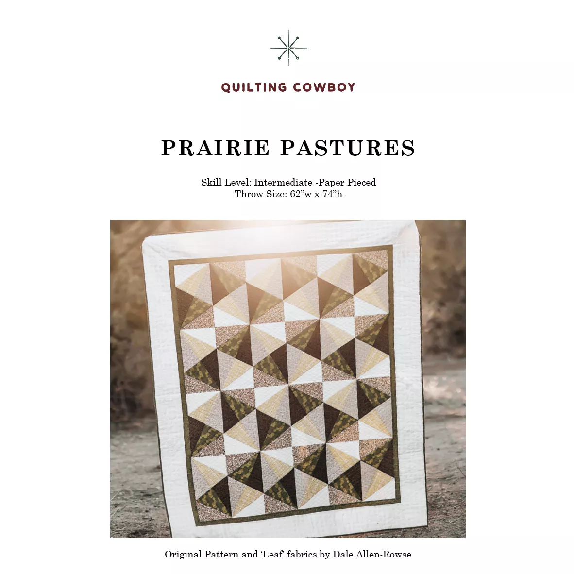 Quilting Cowboy Prairie Pastures Pattern