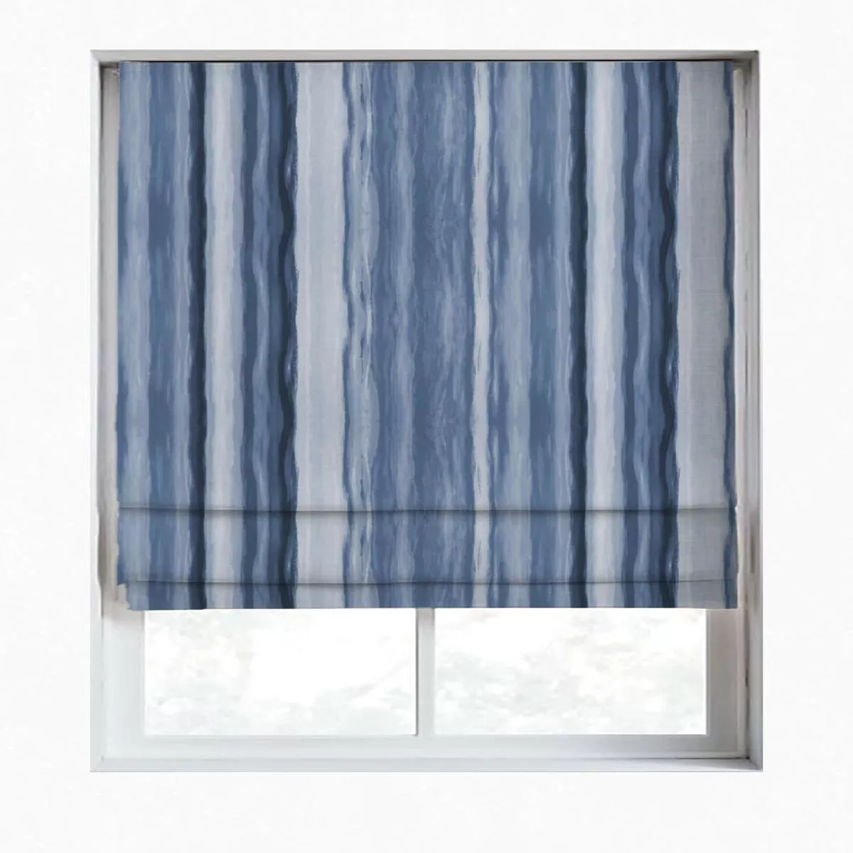 ‘Rain Slide’ Fabric by the Yard (Cobalt/ Denim Blue)