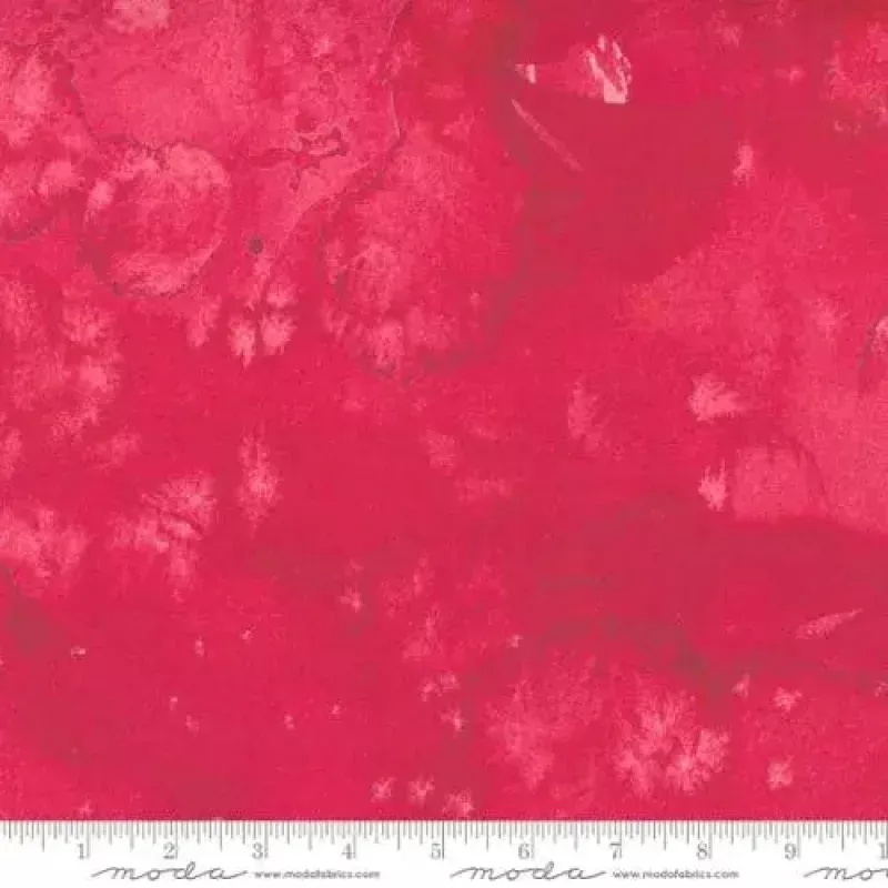 Red Flow Basic Watercolor Painting 44"/45" Fabric Per Yard