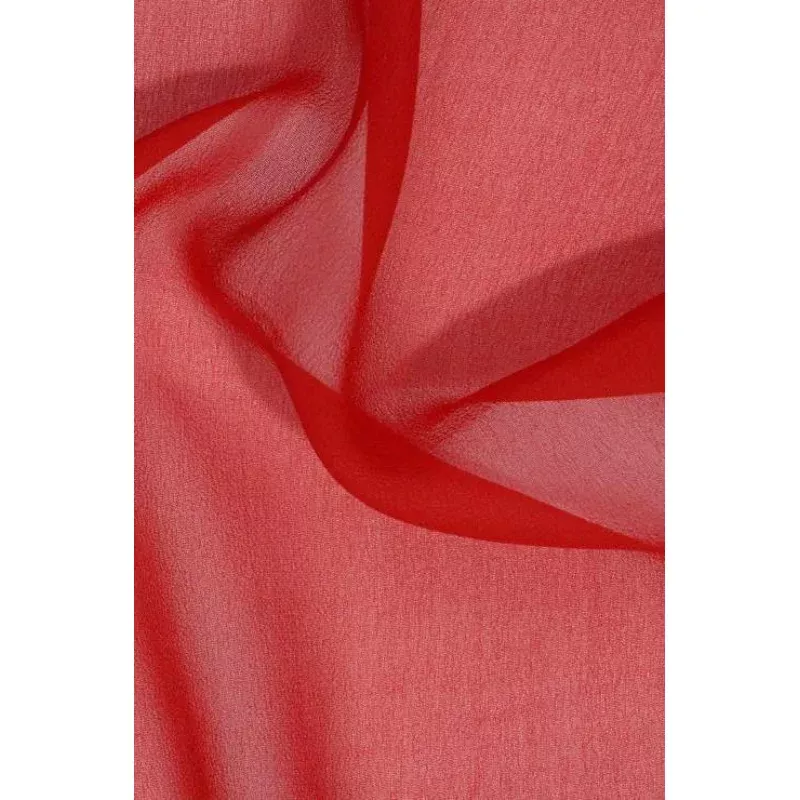 Red Silk Georgette Fabric