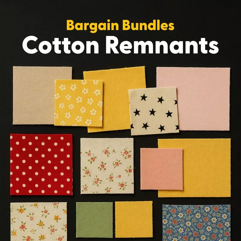 Remnant 100% Cotton Fabric Bargain Bundle