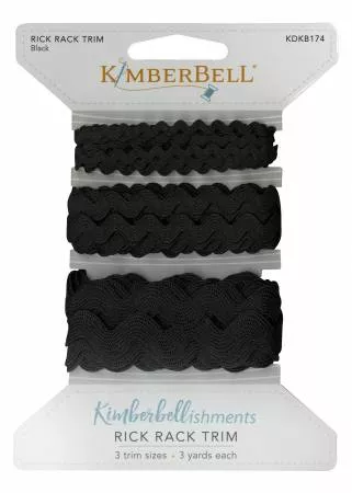 Rick Rack/Black (Multi Size Set of Three) (Kimberbell)