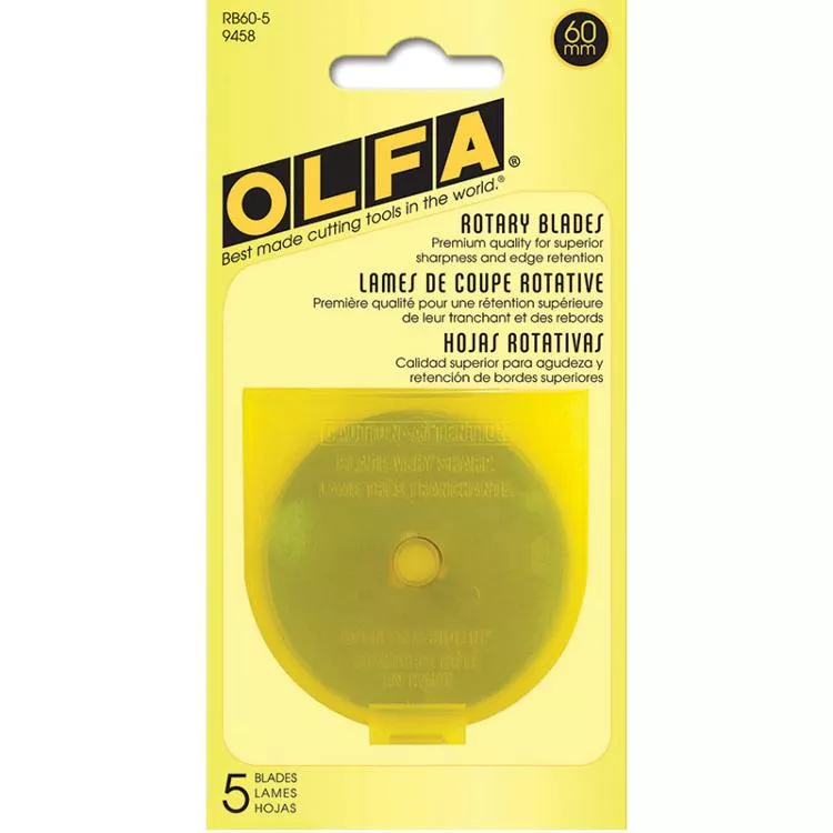 Rotary Blades 60mm (Qty. 5): Olfa