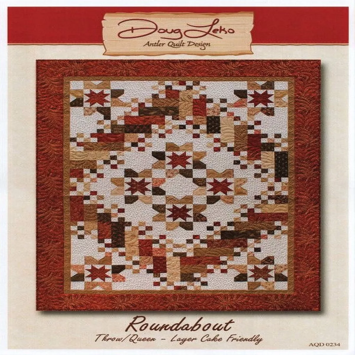 ROUNDABOUT – Antler Quilt Design Pattern AQD 0234