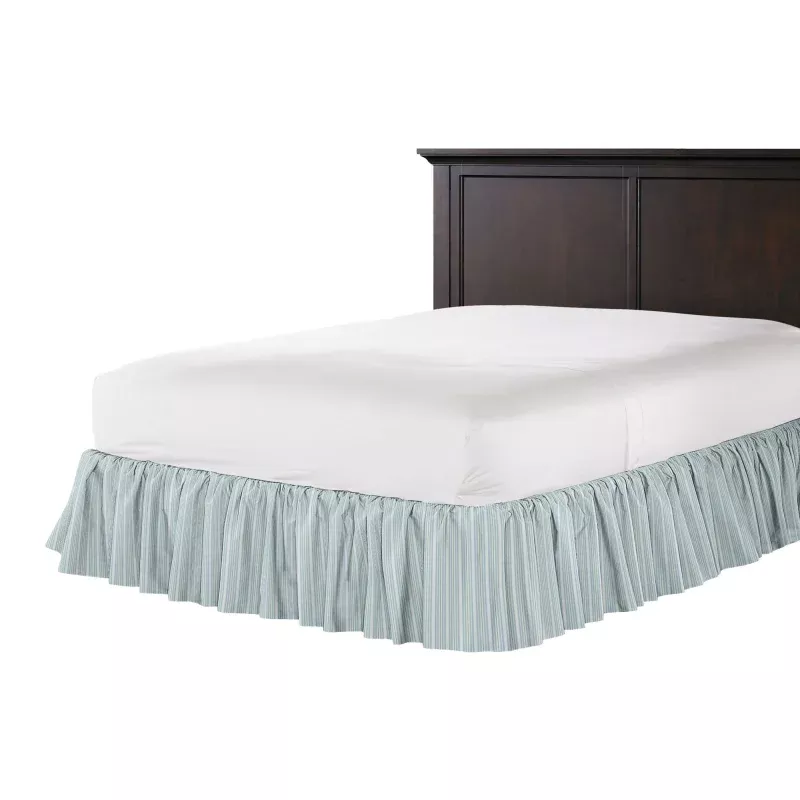 Ruffle Bedskirt in Murali – Mist