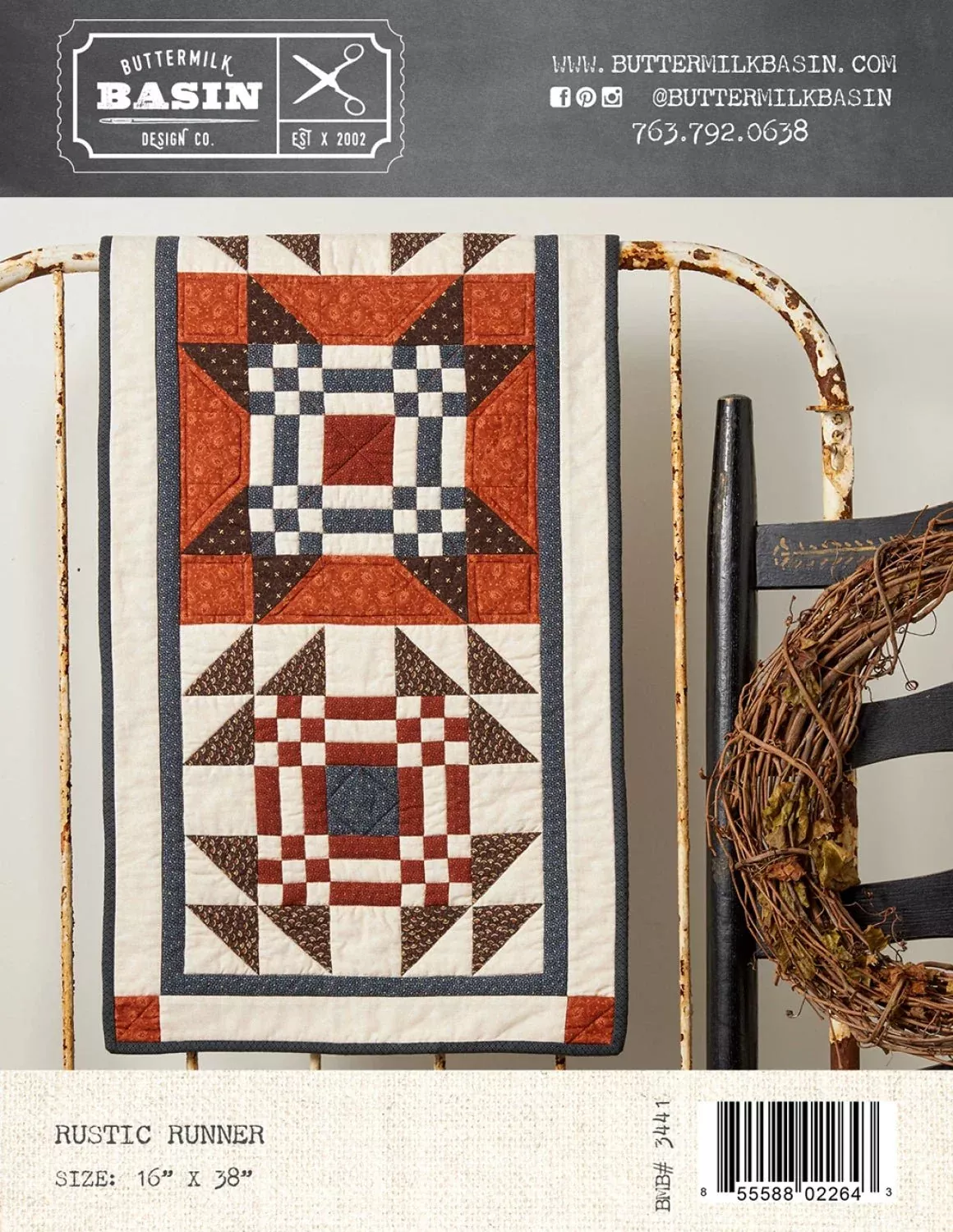 Rustic Runner - Printed Quilt Pattern