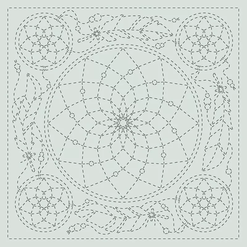 Sashiko Stitching Cloth, Dreamcatcher