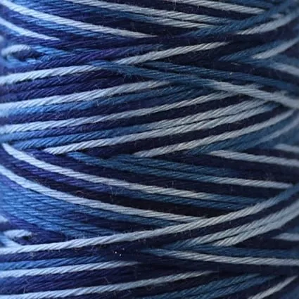Sashiko Thread/Deep Ocean Variegated: Hidamari Gradation