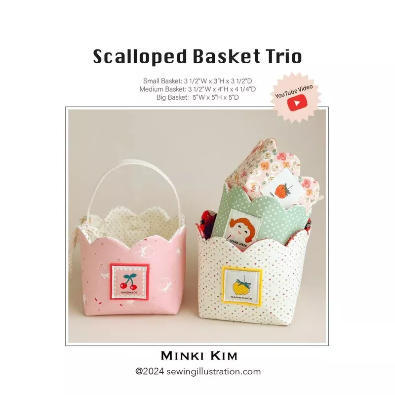 Scalloped Basket Trio Pattern by Minki Kim