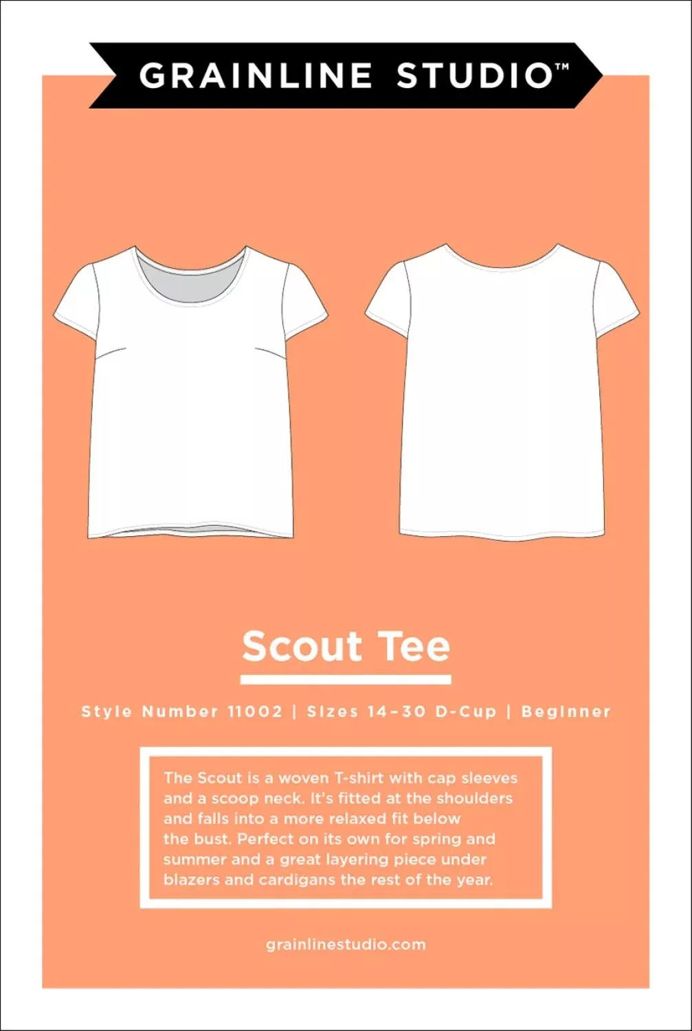Scout Tee Printed Sewing Pattern