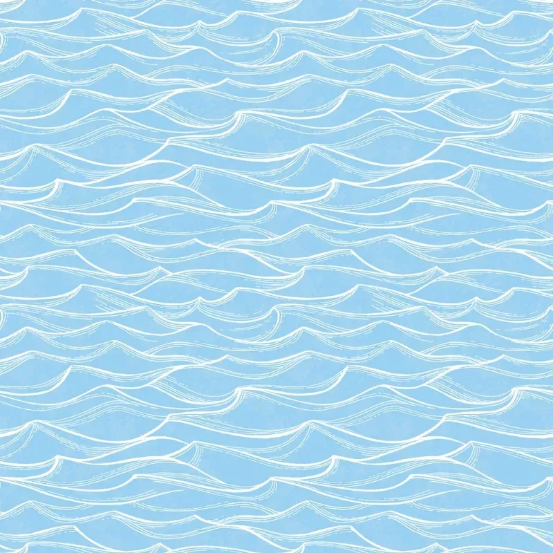 Sea Waves Fabric
