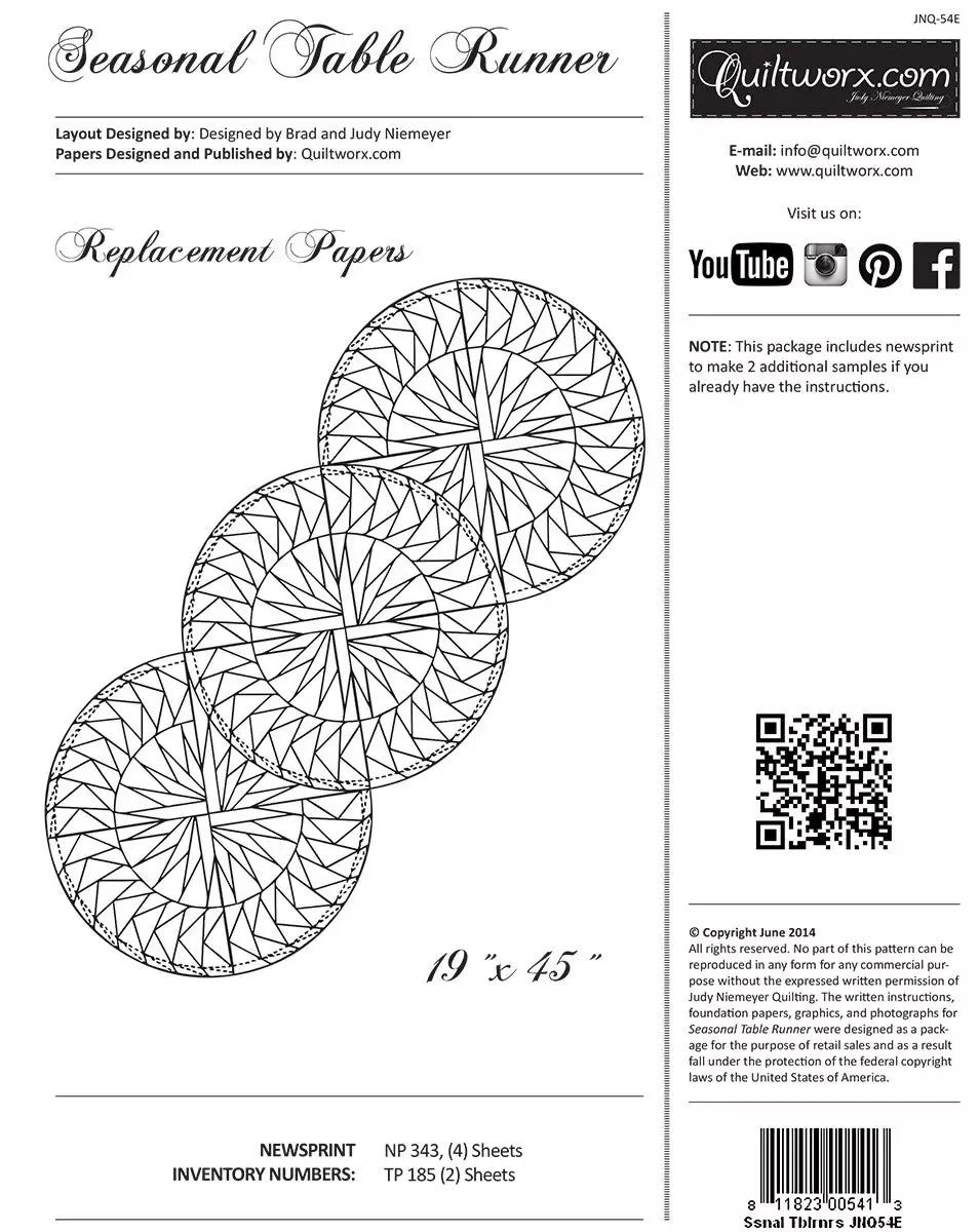 Seasonal Table Runners Extra Foundation Paper