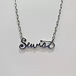 "Sewist" Necklace/Silver (20")