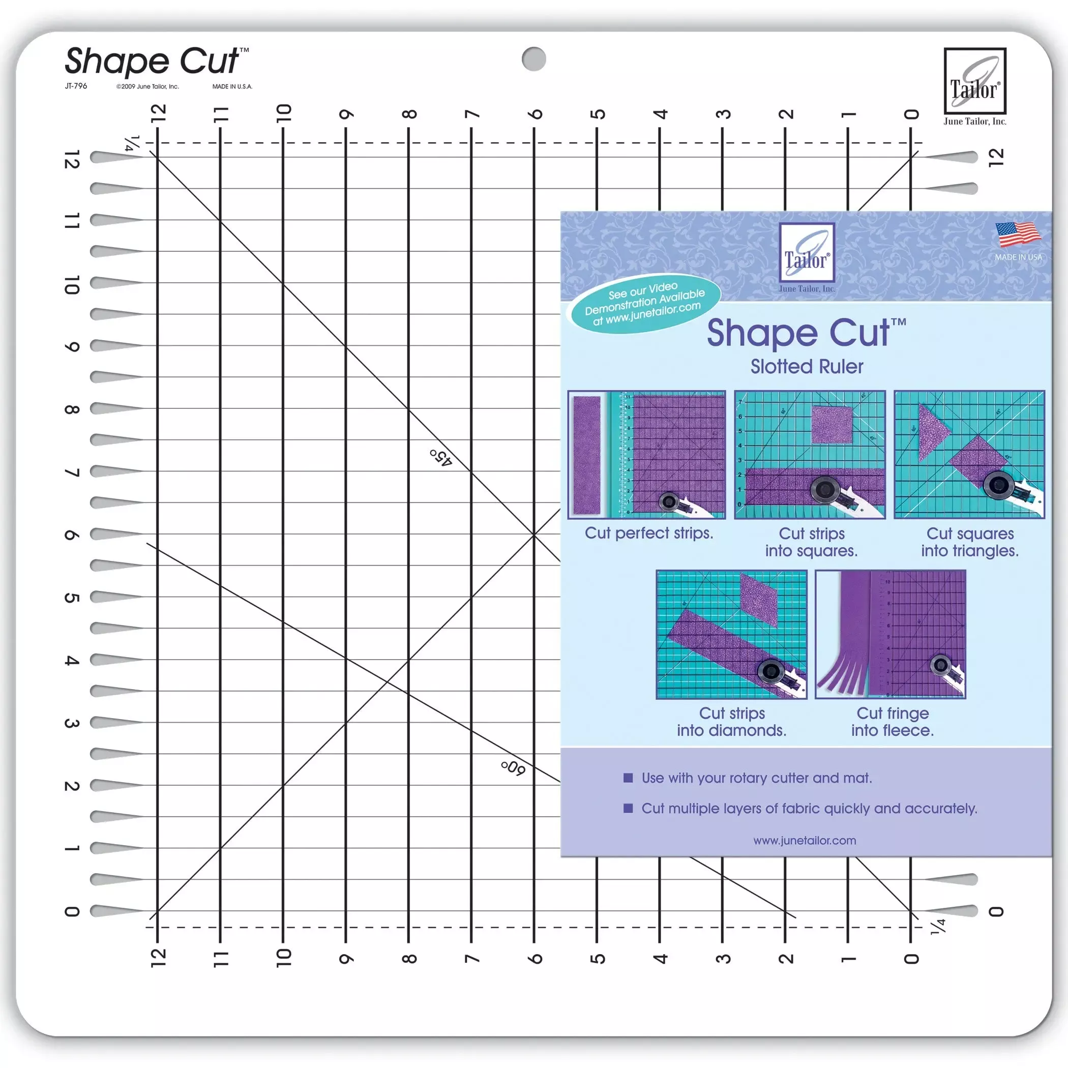Shape Cut for Strips/Block Template