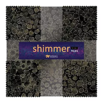 Shimmer 10" Squares/Black Earth