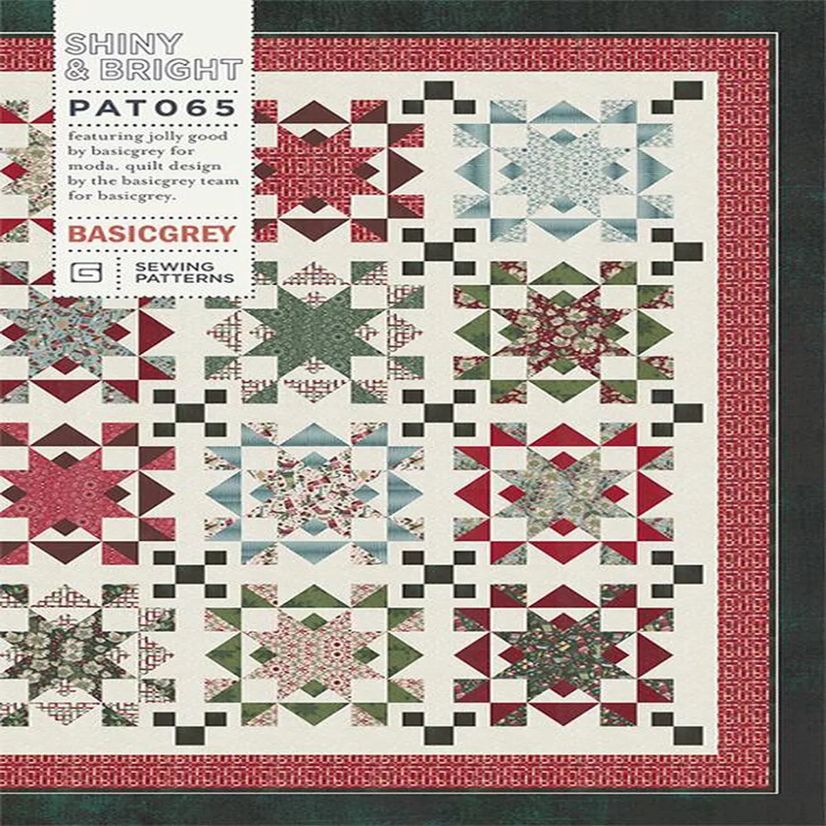 SHINY & BRIGHT – BASICGREY Quilt Pattern 065 DIGITAL DOWNLOAD