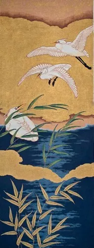 Shorebird Designs -Snowy Egret Scroll
