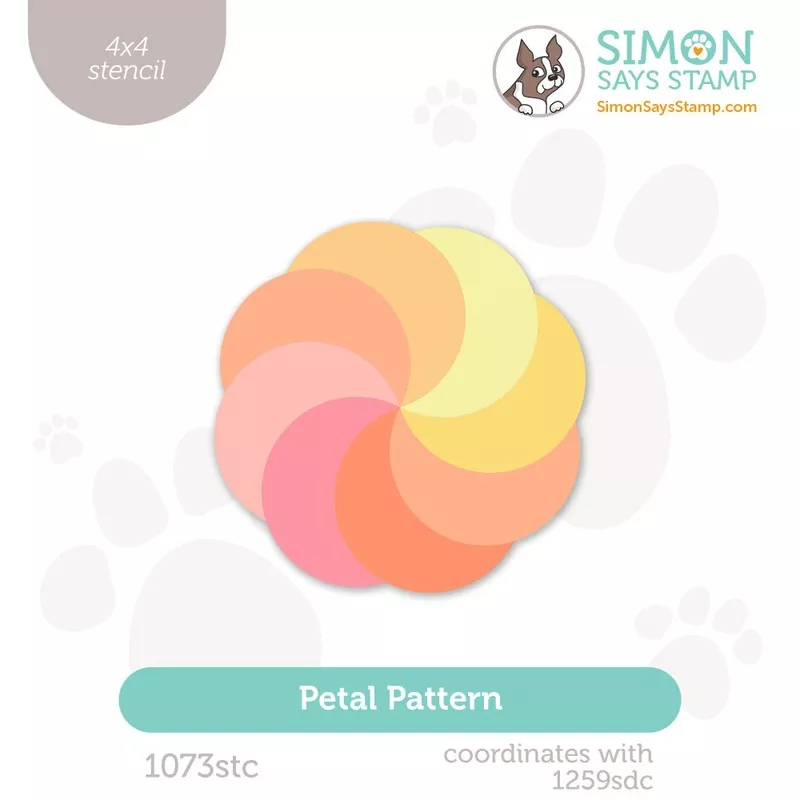 Simon Says Stamp Stencil Petal Pattern 1073stc Favorite Things