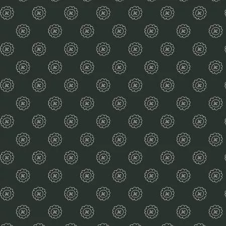 Single Button/Charcoal: Spellcaster's Garden