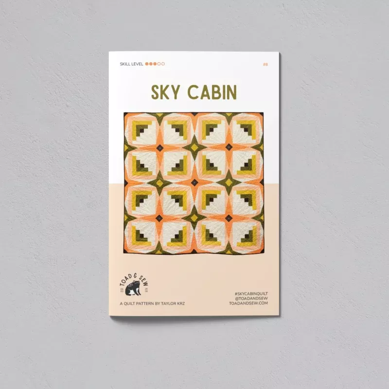 Sky Cabin Quilt Printed Pattern