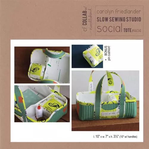 Social Tote pattern (Carolyn Friedlander - Slow Sewing Studio)