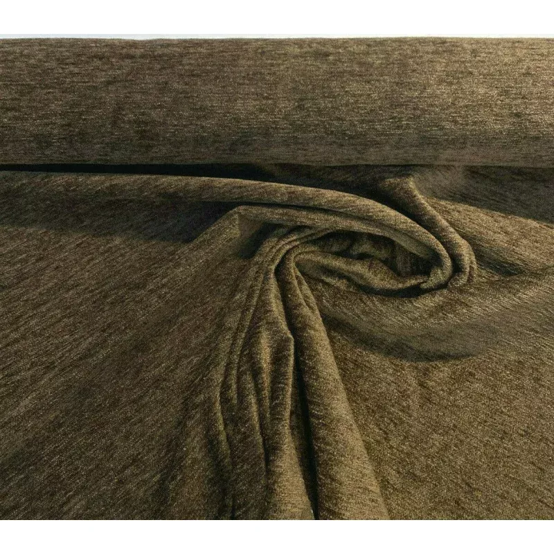 Soft Chenille Brown Cocoa Cuddle Upholstery Fabric By The Yard