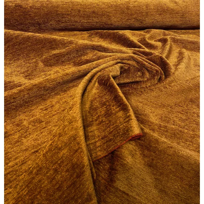 Soft Chenille Cuddle Cinnamon Upholstery Fabric By The Yard