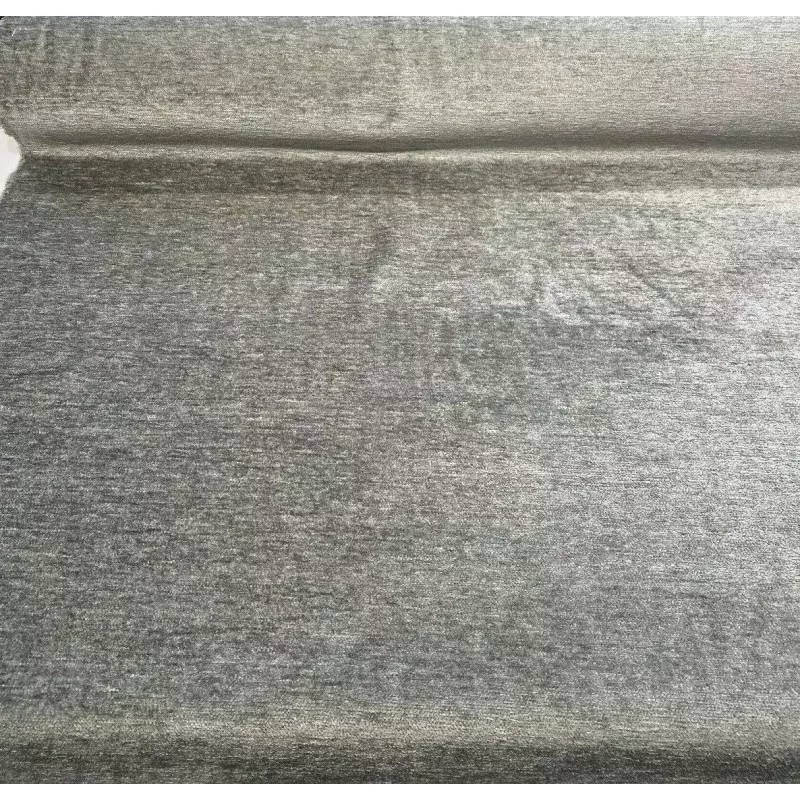 Soft Chenille Cuddle Slate Gray Upholstery Fabric By The Yard