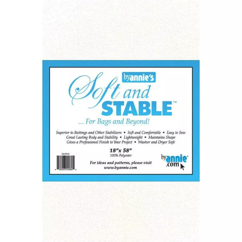 Soft and Stable White 100% Polyester Stabilizer 18in x 58in