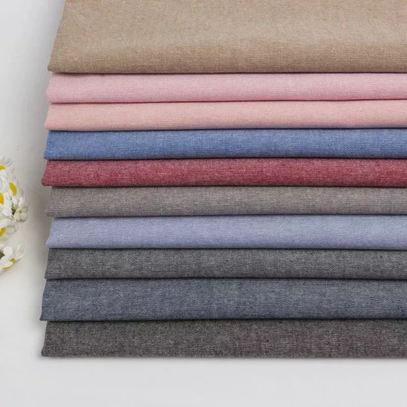 Solid Cotton Oxford Chambray RT-OX02603 – 10 Colors Available