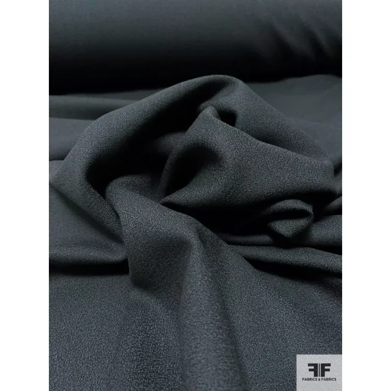 Solid Wool Crepe – Dark Grey