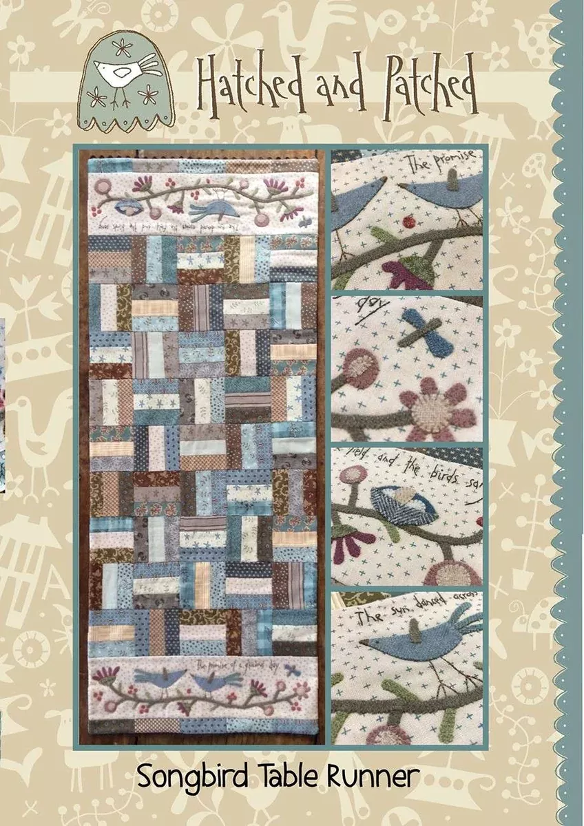 Song Bird Tablerunner Pattern by Anni Downs