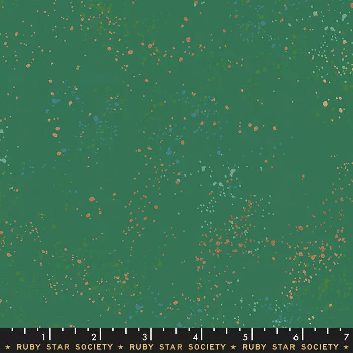 Speckled Metallic Emerald Green