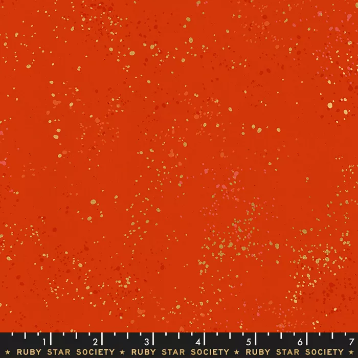 Speckled Metallic Warm Red