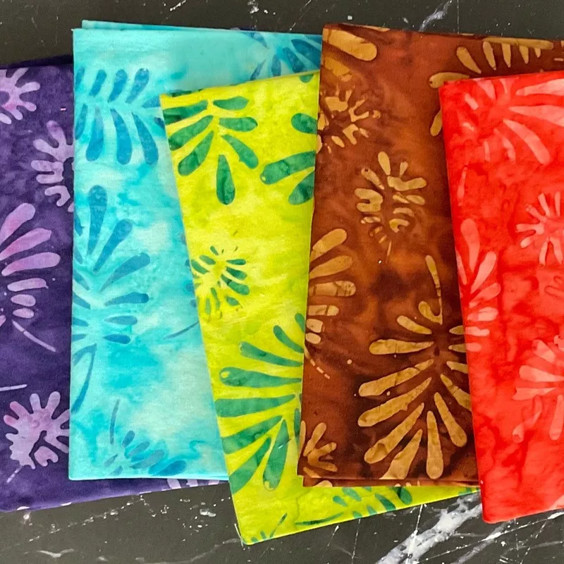 Splendor Quiltessentials 7 Batiks– Palms Bundle