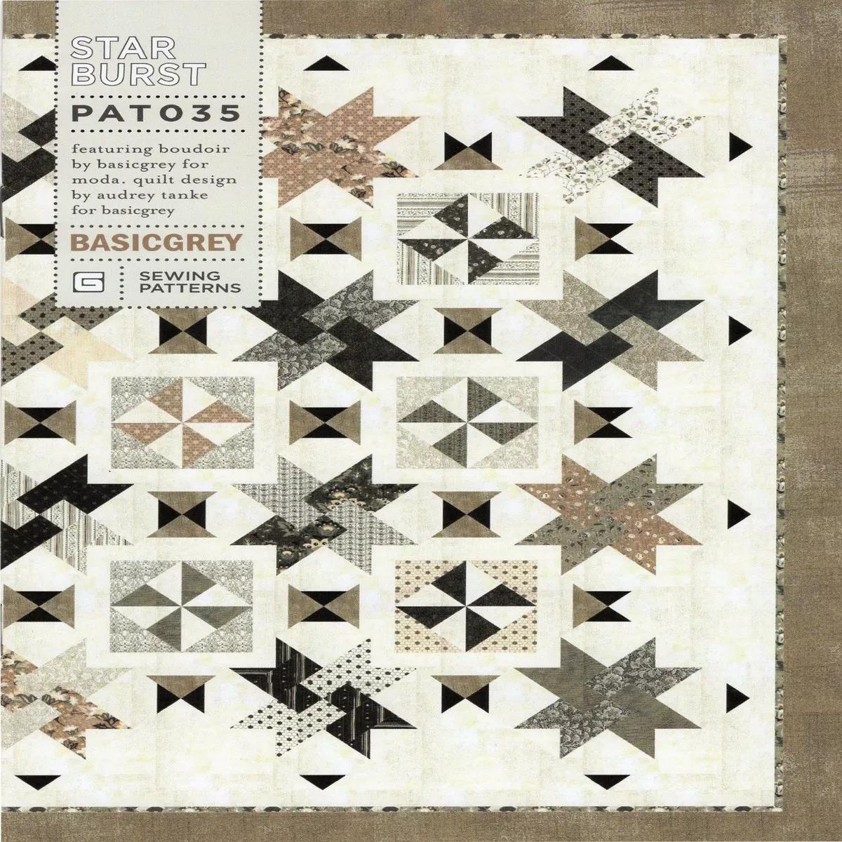 STAR BURST – BASICGREY Quilt Pattern 035