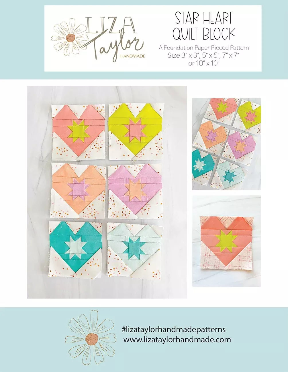 Star Heart FPP Pattern