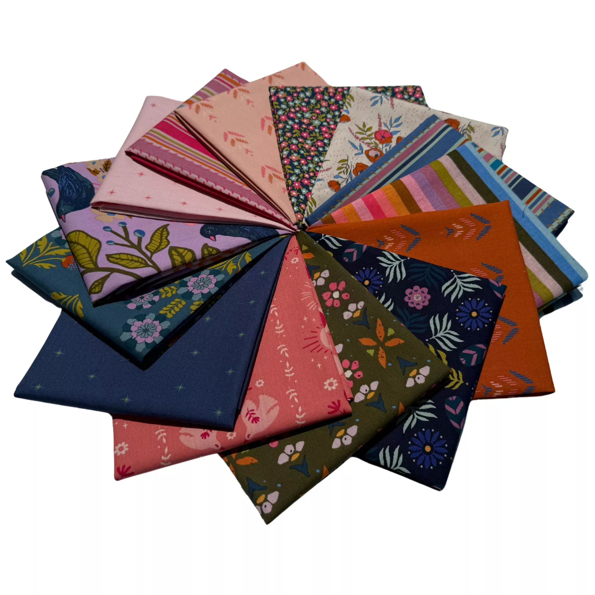 Starling 14pc Fat Quarter Bundle by Maureen Cracknell