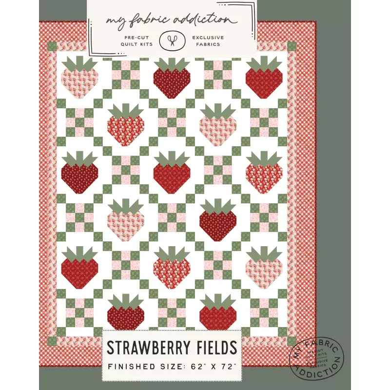 Strawberry Fields Digital Quilt Pattern