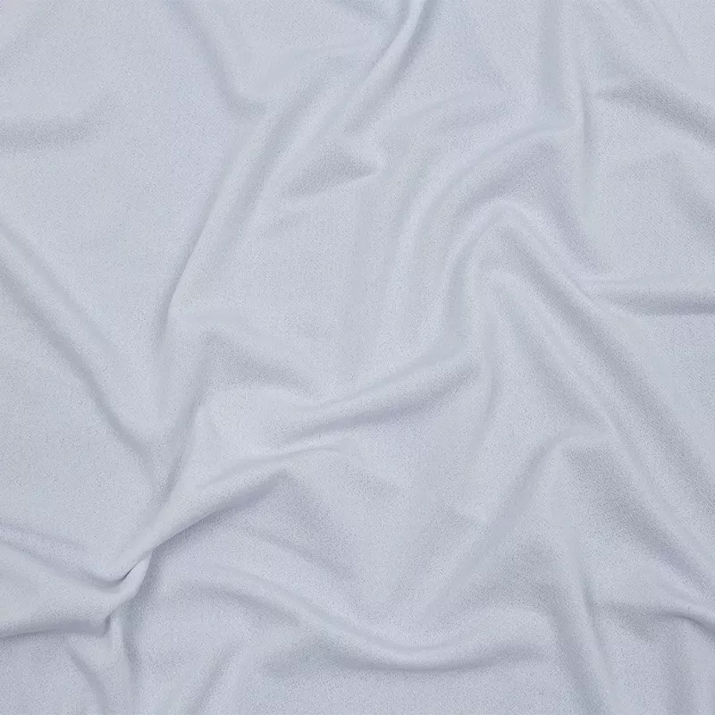Stretch Polyester Crepe Knit – White – Arabesque Collection