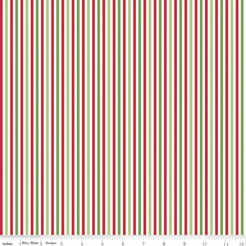 Stripe 1/8 Inch Color Christmas