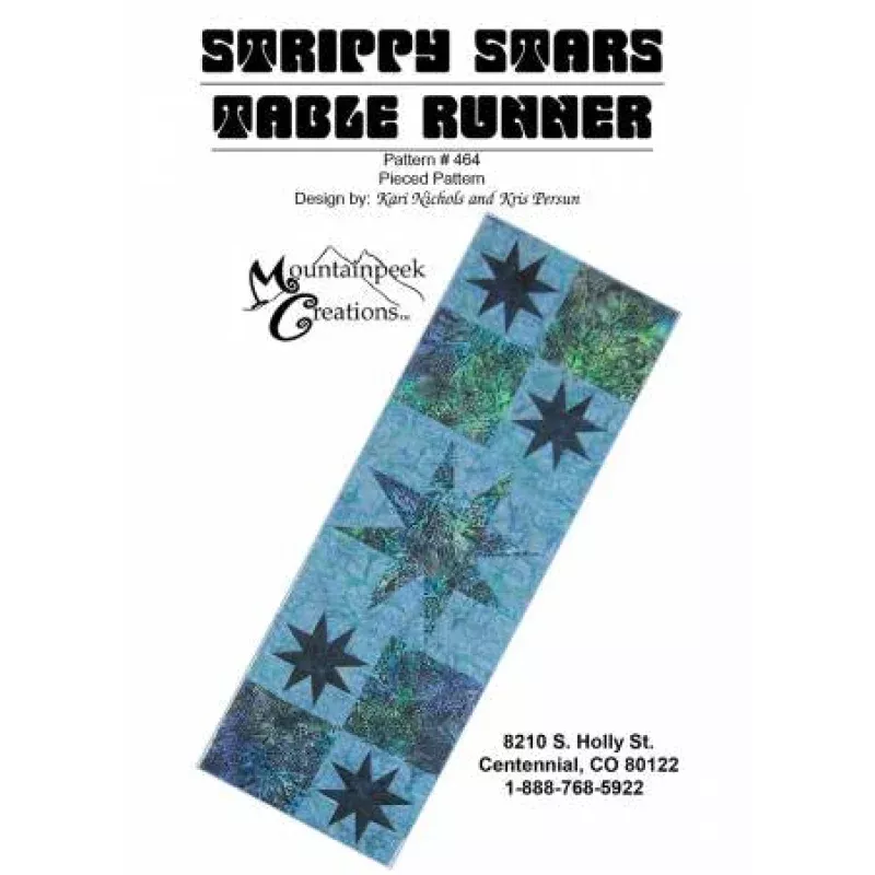 Strippy Stars Table Runner